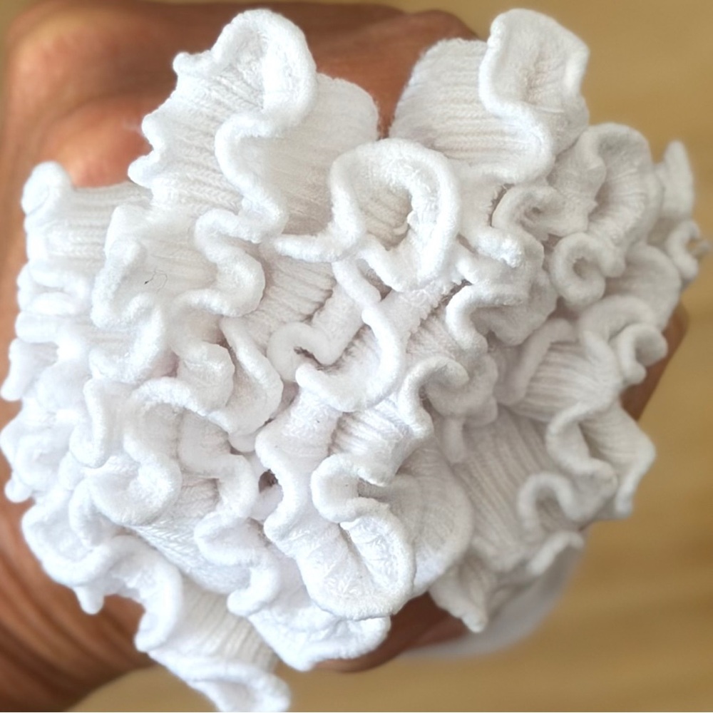 Socks Set Ruffle Quarter White size 4-10